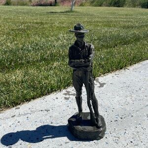 Carl Kauba Bronze Statue True Blue WWI Soldier with Rifle 1915